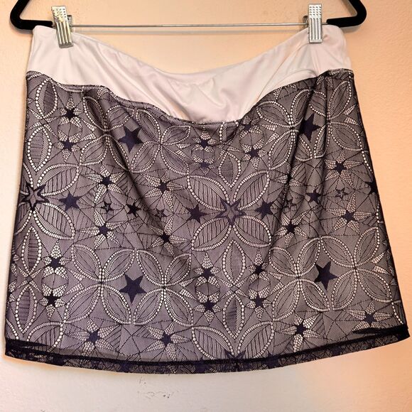 Adidas White Lace Overlay Tennis Skort M - Picture 5 of 5